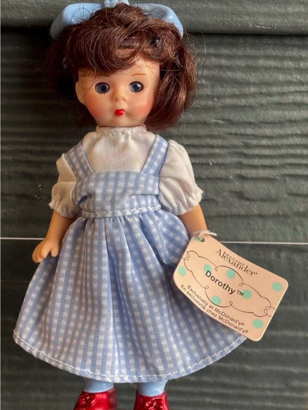 McDonald's Dorothy Doll in Blue Gingham Dress with Red Shoes